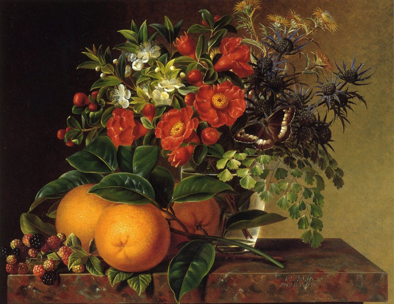 Martwa natura autorstwa Johan Laurents Jensen