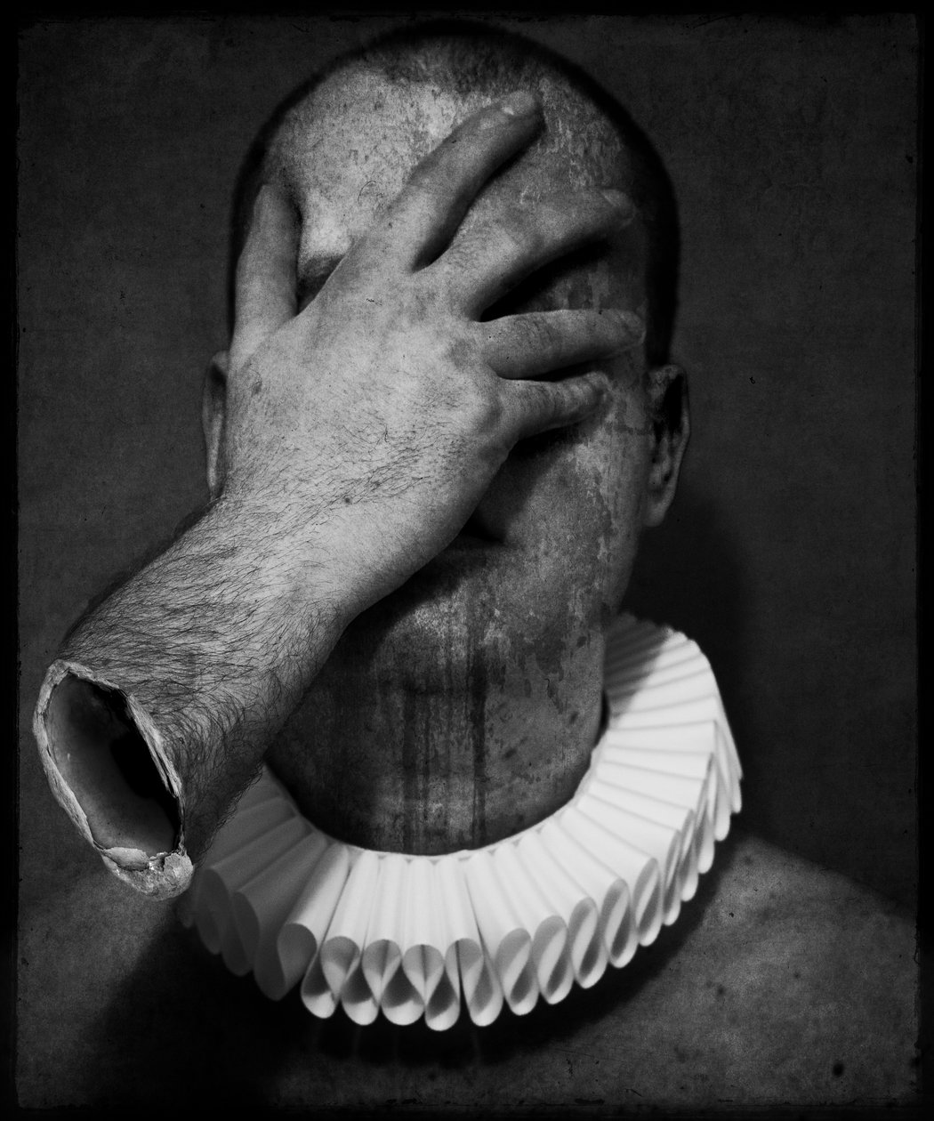 Śmierć klauna (seria), 2014 (sztuka cyfrowa fotografii) autorstwa Johan Lilja