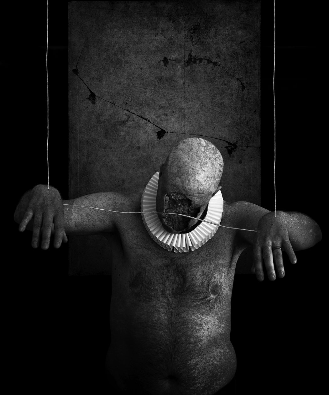 Śmierć klauna (seria), 2014 (sztuka cyfrowa fotografii) autorstwa Johan Lilja