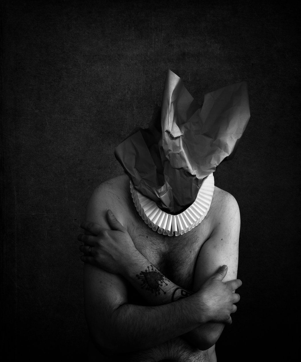 Śmierć klauna (seria), 2014 (sztuka cyfrowa fotografii) autorstwa Johan Lilja