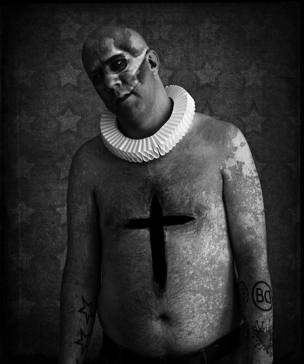 Śmierć klauna (seria), 2016 (obróbka zdjęć) autorstwa Johan Lilja