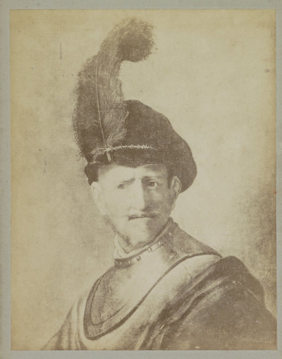 Reprodukcja fotograficzna obrazu „Portret mężczyzny, być może ojca Rembrandta, Harmen Gerritsz. van Rijn