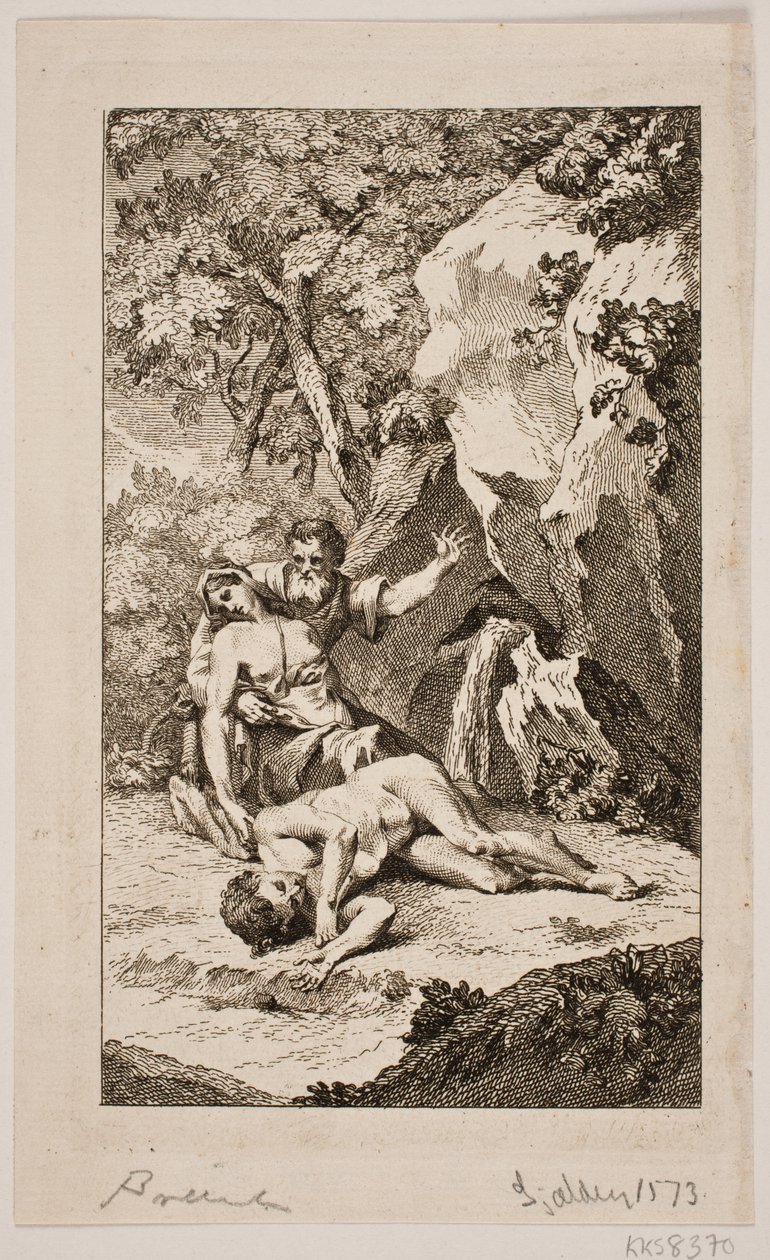 Ilustracja do „Śmierci Abla” Salomona Gessnera, 1764 r. autorstwa Johan Martin Preisler