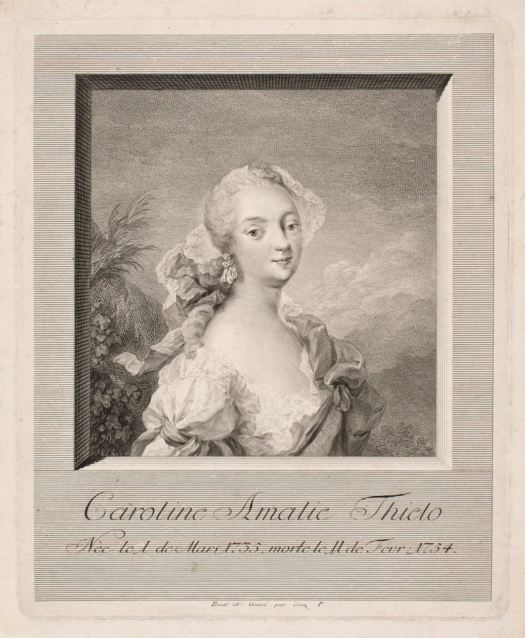 Aktorka Caroline Amalie Thielo autorstwa Johan Martin Preisler