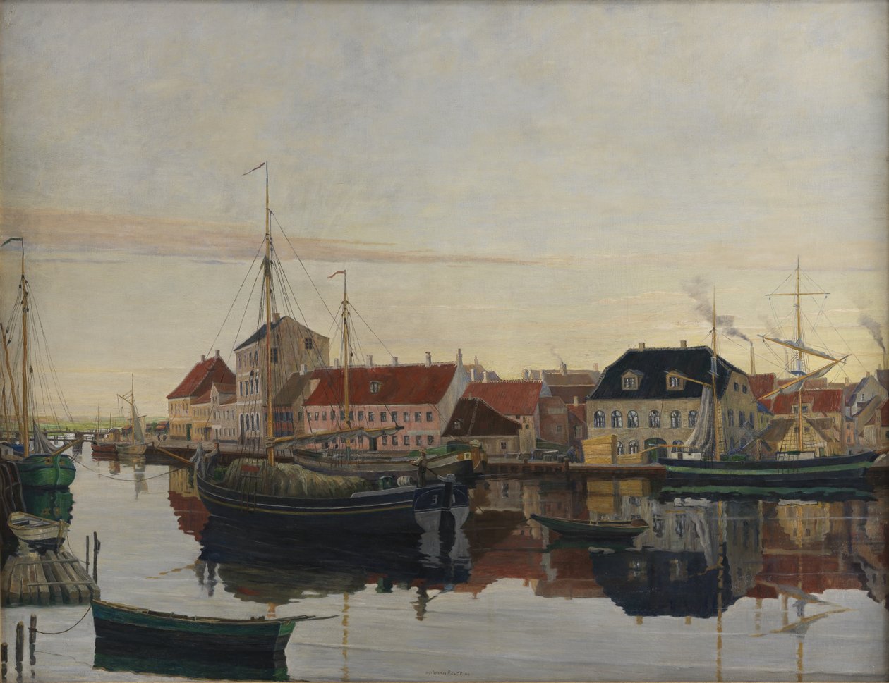 Port Randers autorstwa Johan Rohde