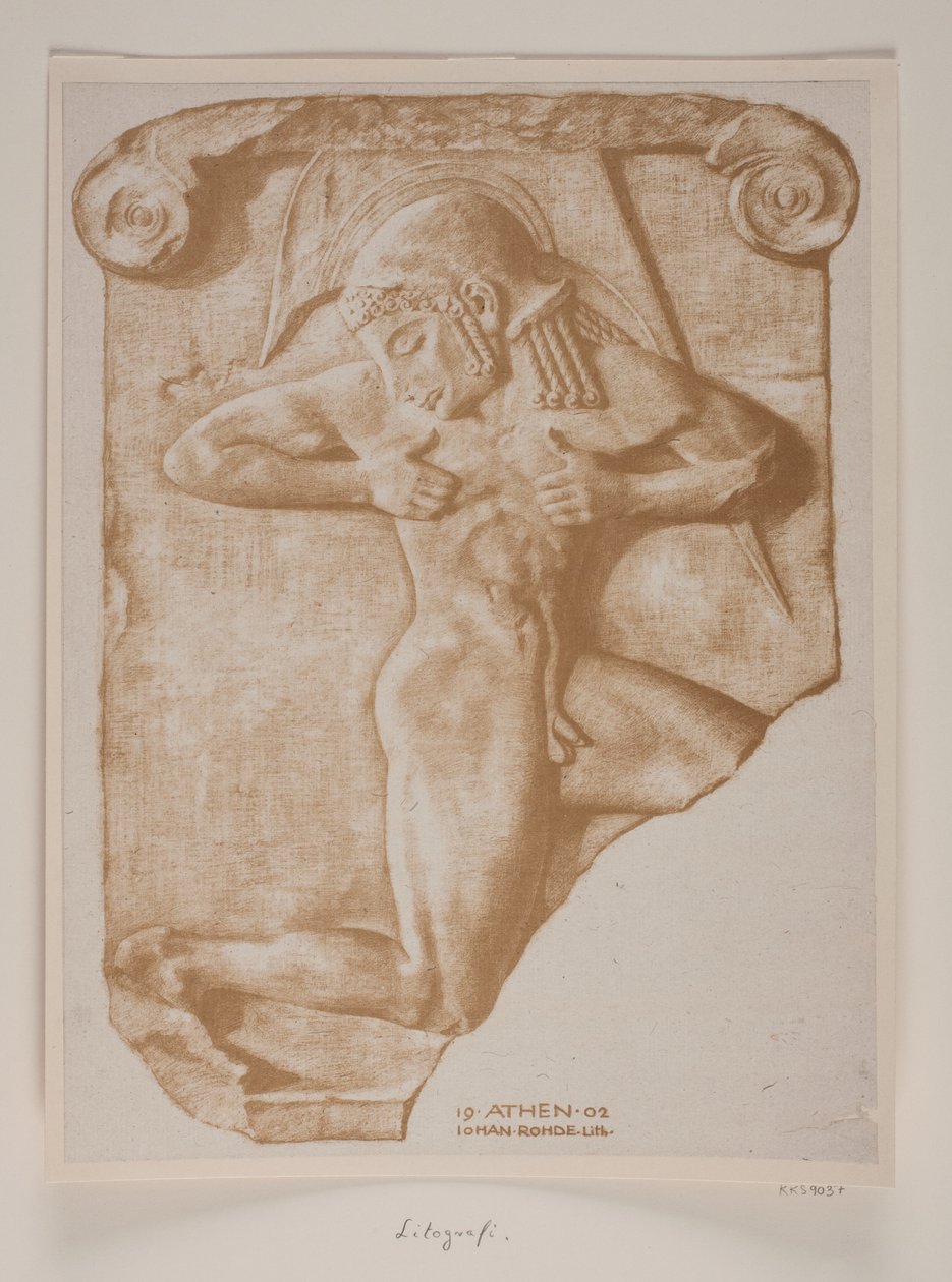 Rewolwerowiec. grecki relief autorstwa Johan Rohde