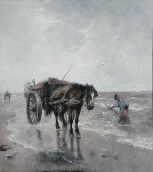 Morska bryza (olej na płótnie) autorstwa Johan Scherrewitz