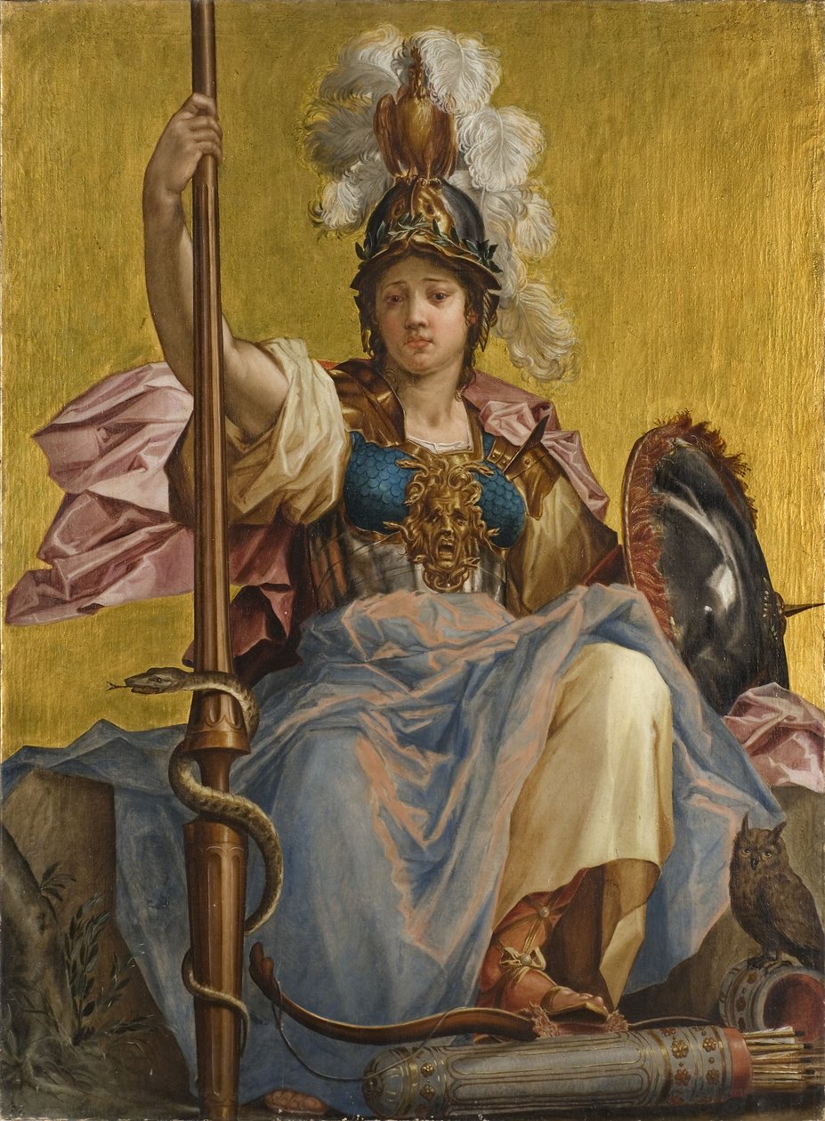 Minerwa (olej na płótnie) autorstwa Johan Sylvius