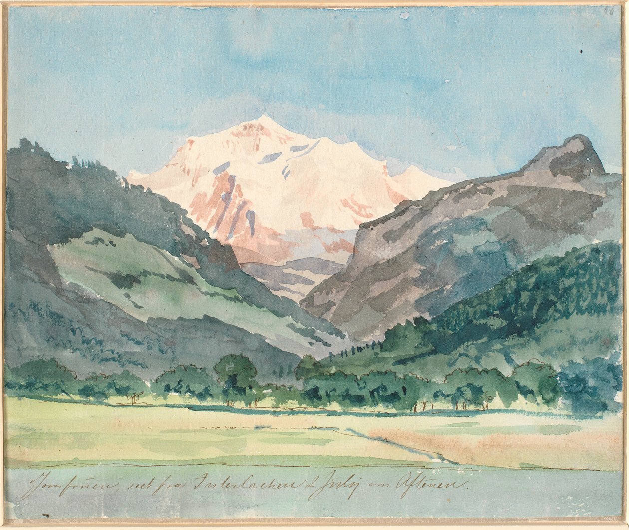 Alpejski krajobraz autorstwa Johan Thomas Lundbye