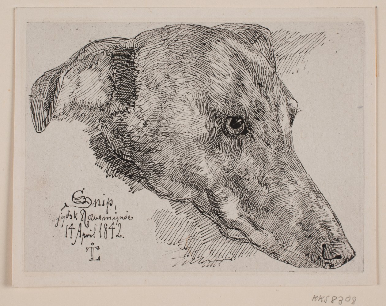 Hundehoved, Snip autorstwa Johan Thomas Lundbye