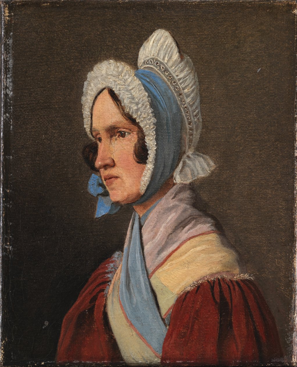 Pułkownik Cathrine Lundbye, z domu Bonnevie, matka artysty autorstwa Johan Thomas Lundbye