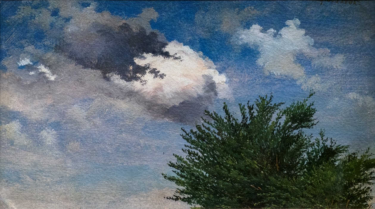 Badanie chmur autorstwa Johan Thomas Lundbye