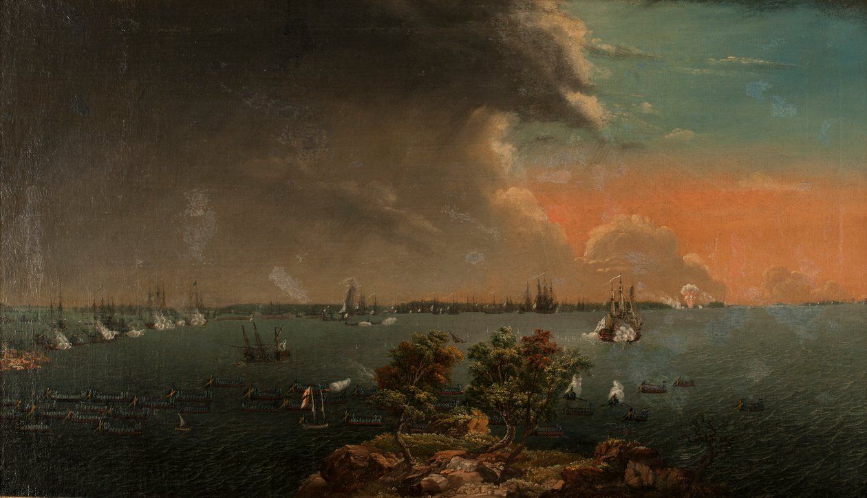 Druga bitwa rosyjsko-szwedzka pod Svensksund w dniu 10 lipca 1790 r. autorstwa Johan Tietrich Schoultz