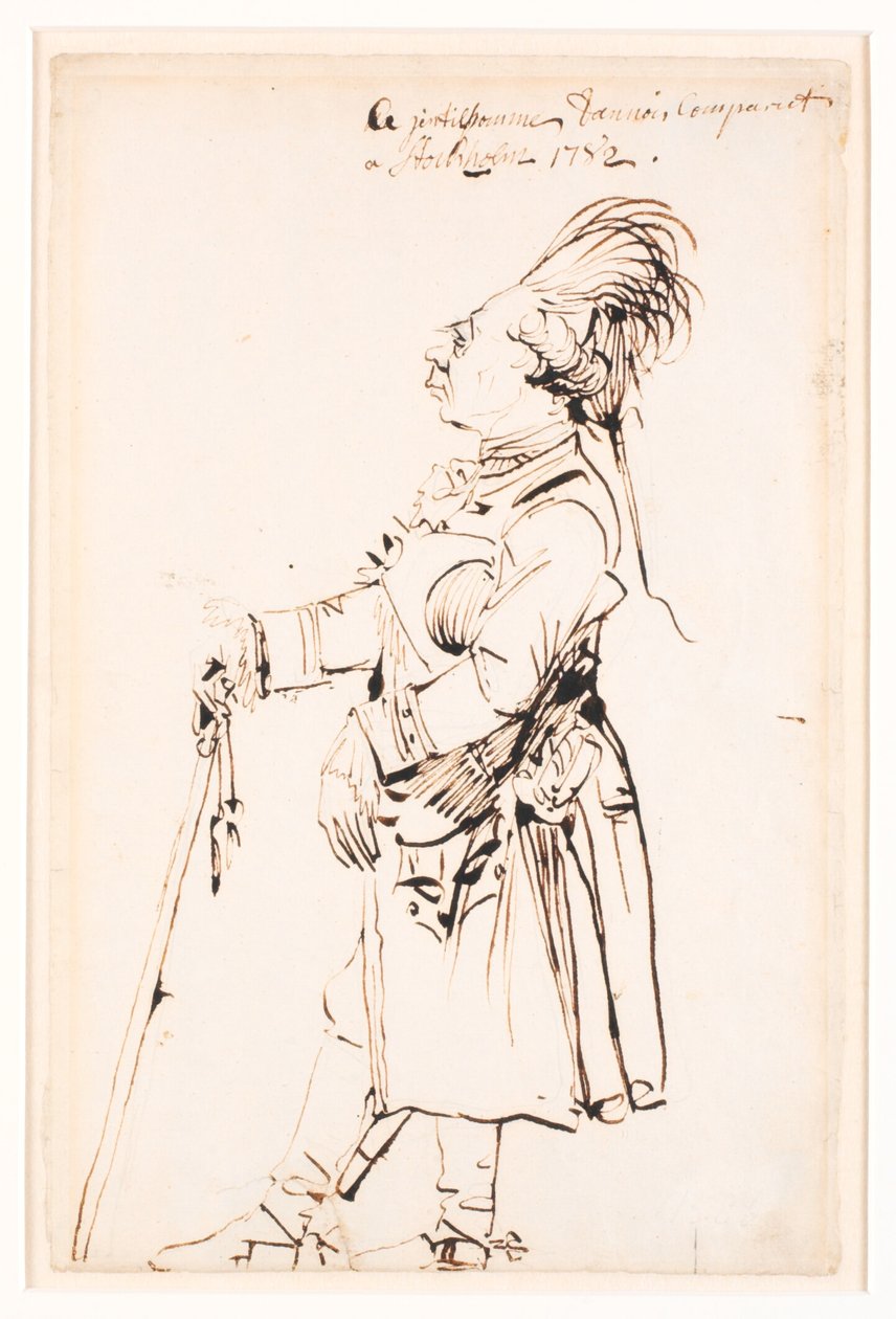 Baron Clemens August von Haxthausen i Sztokholm autorstwa Johan Tobias Sergel
