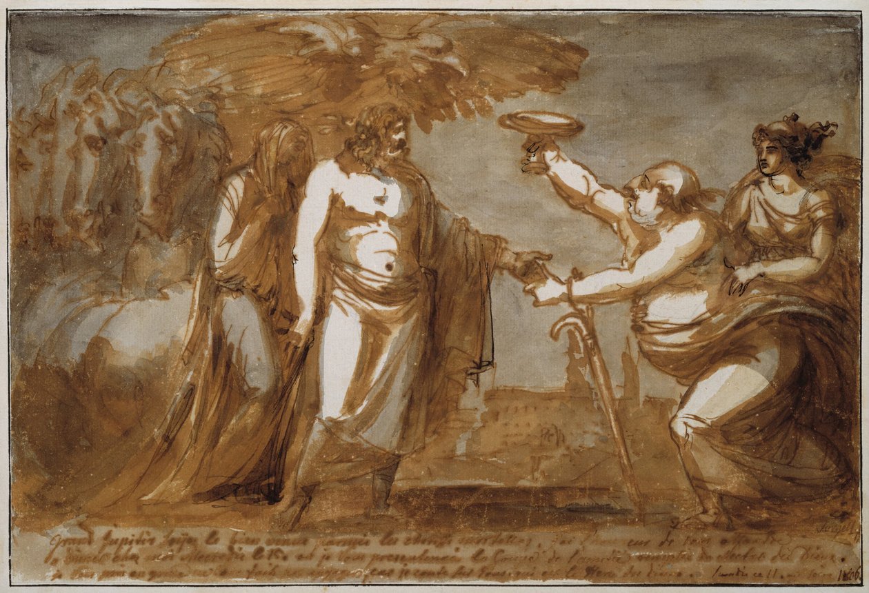 Zeichnung für Pehr Tham autorstwa Johan Tobias Sergel