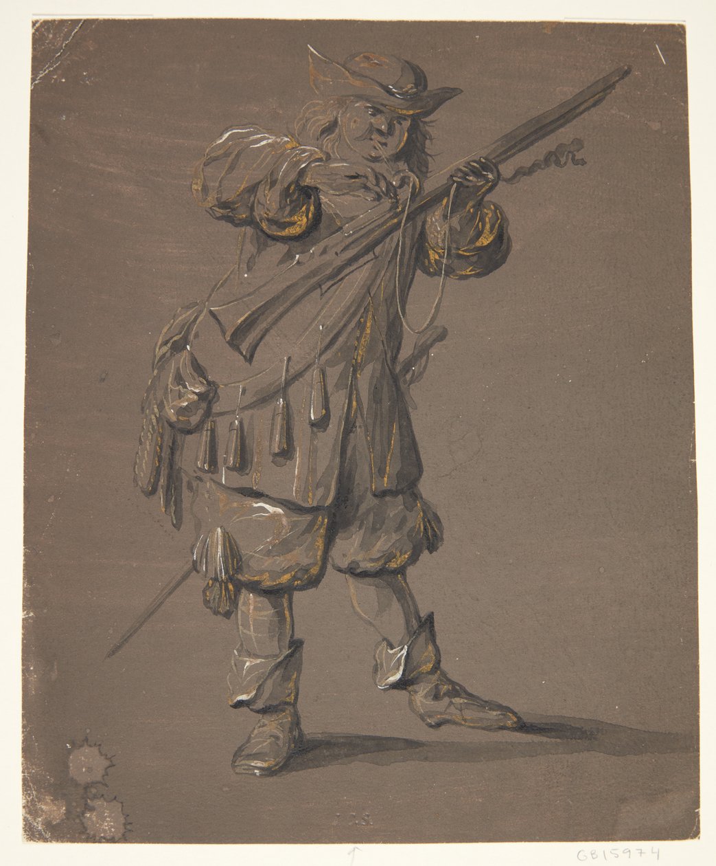 Żołnierz z karabinem autorstwa Johan le Ducq