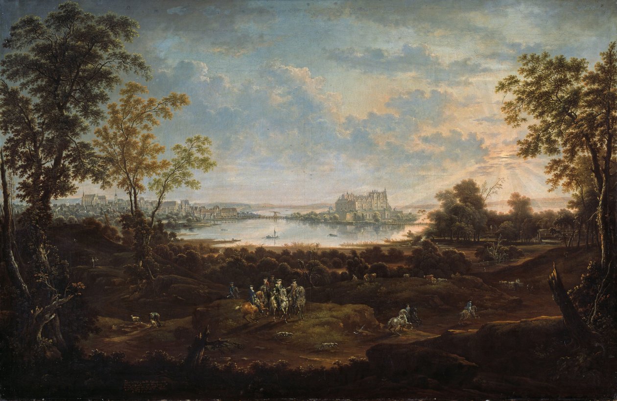 Krajobraz Schwerinu autorstwa Johann Alexander Thiele