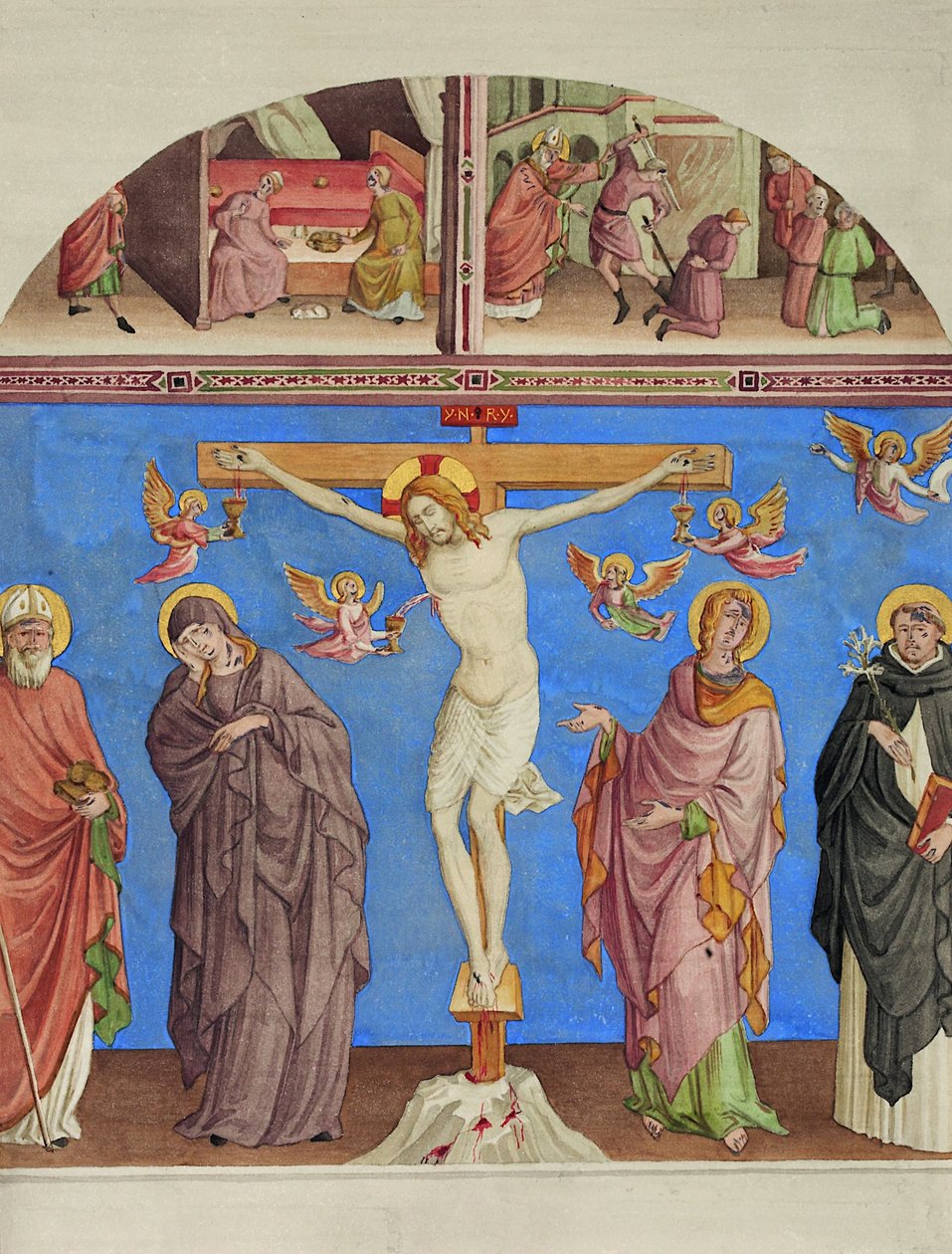 Chrystus na krzyżu w kościele św. Domenico w Arezzo autorstwa Johann Anton Ramboux