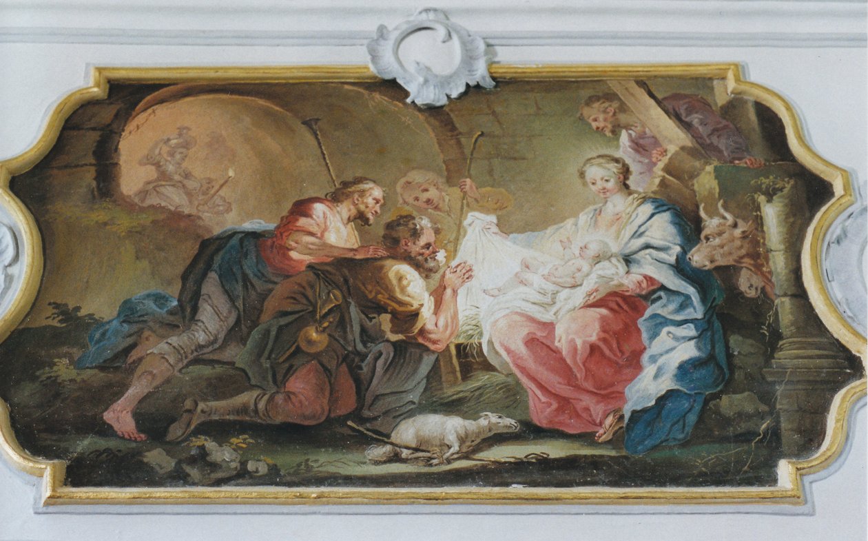Adoracja pasterzy autorstwa Johann Baptist Enderle