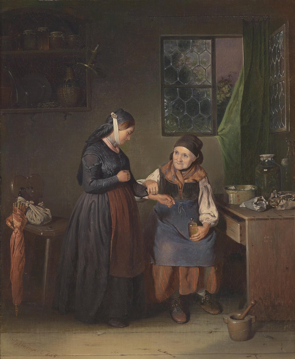 Z zielarzem autorstwa Johann Baptist Wengler