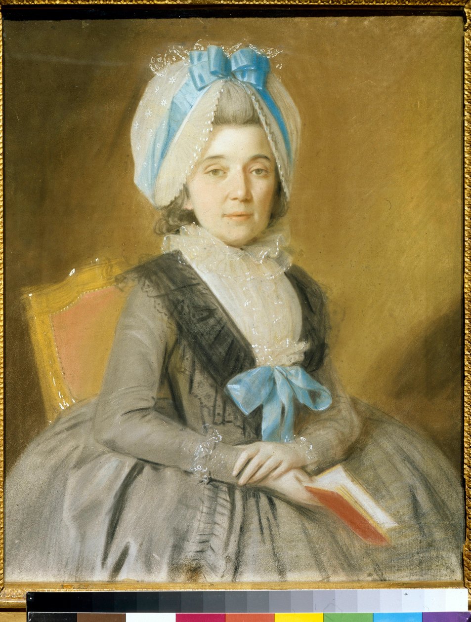 Portret księżniczki Praskovia Ivanovna Galitzine (pastel na pergaminie) autorstwa Johann Bardou