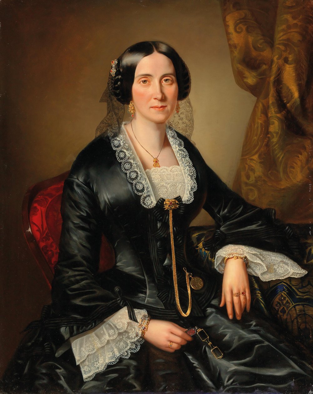 Portret Johanny Bujatti z domu Alle w Wiedniu autorstwa Johann Christian Mayer