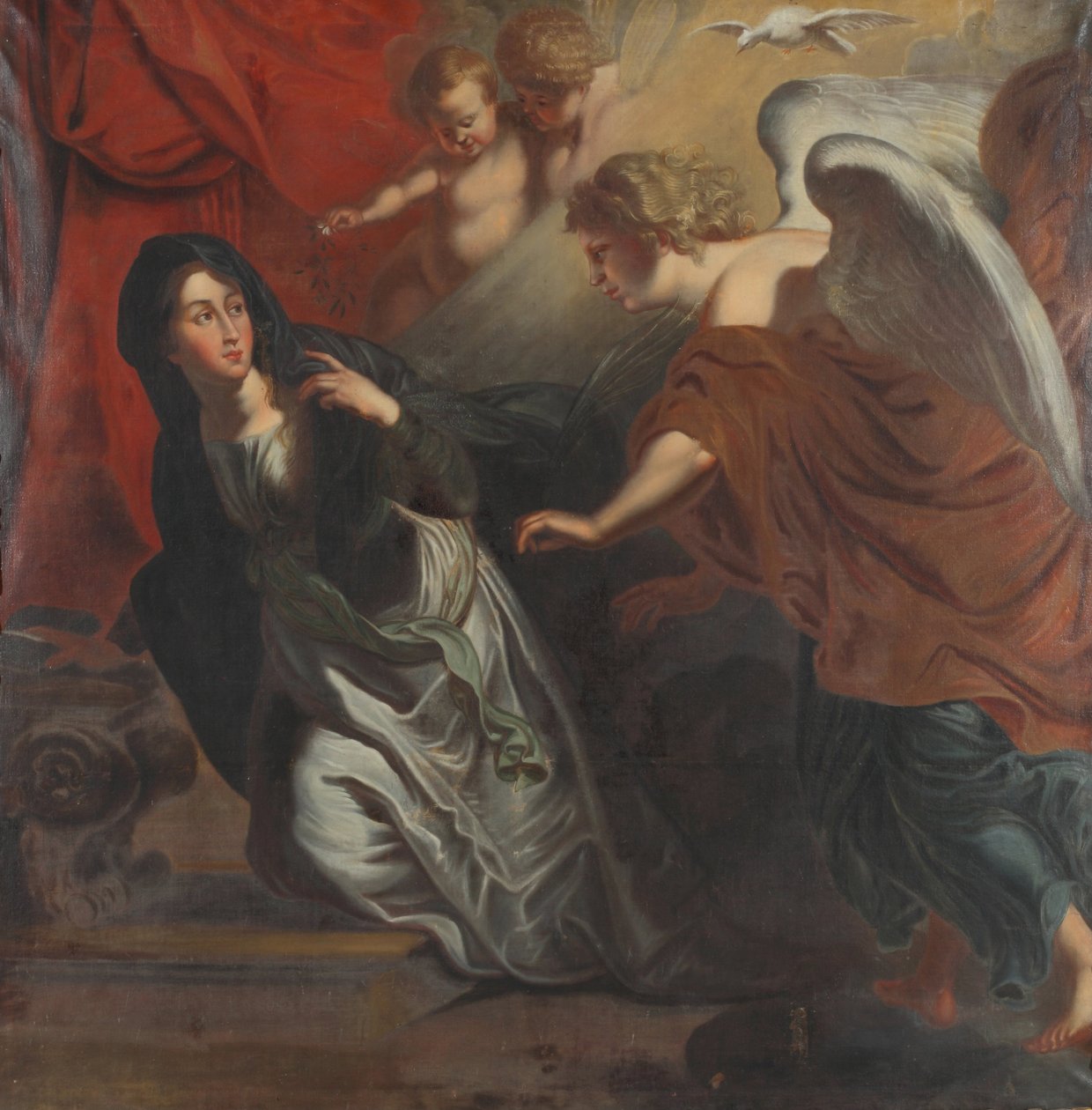 Zwiastowanie autorstwa Johann Christian Schröder