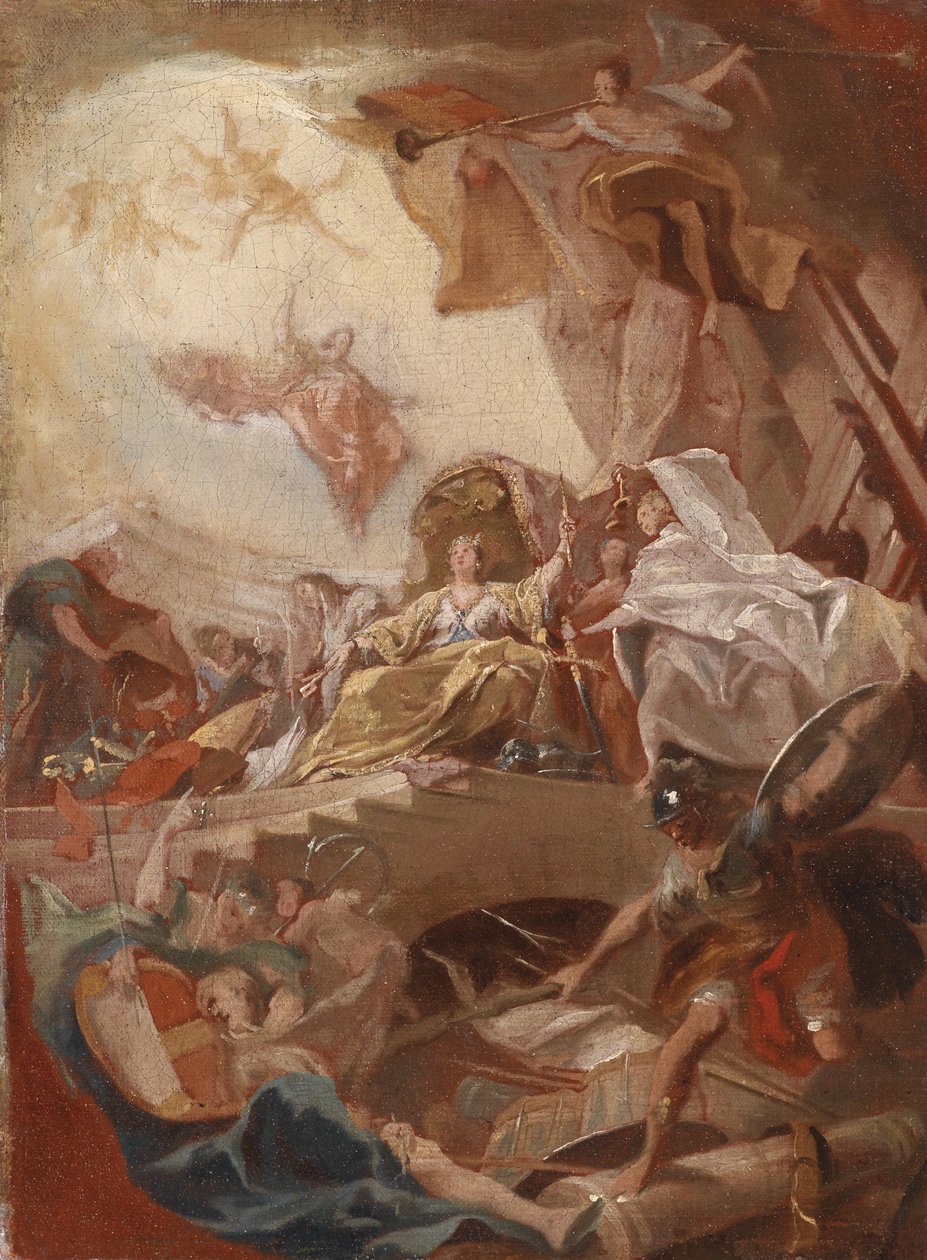 Alegoryczna gloryfikacja domu książęcego autorstwa Johann Evangelist Holzer