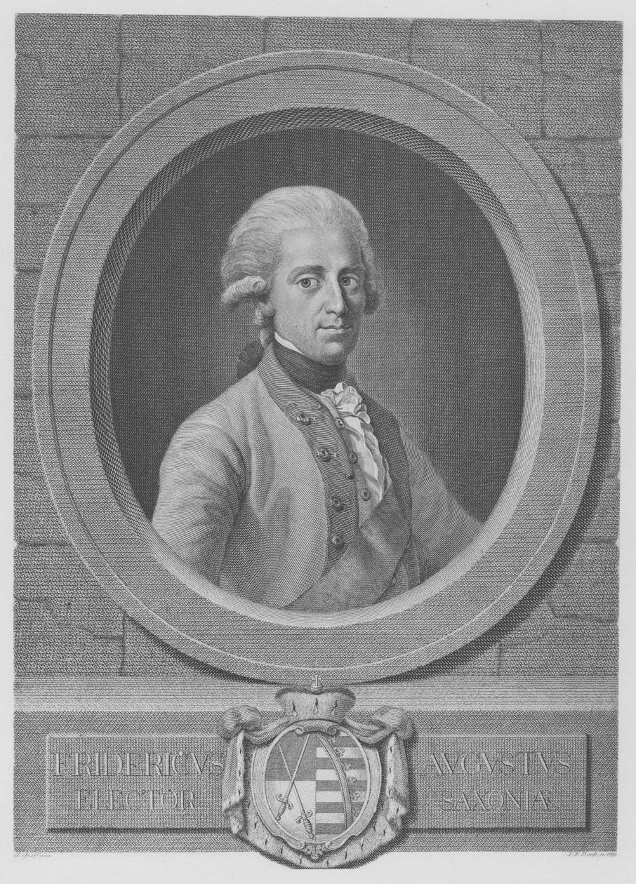 Król Fryderyk August Sprawiedliwy autorstwa Johann Friedrich Bause