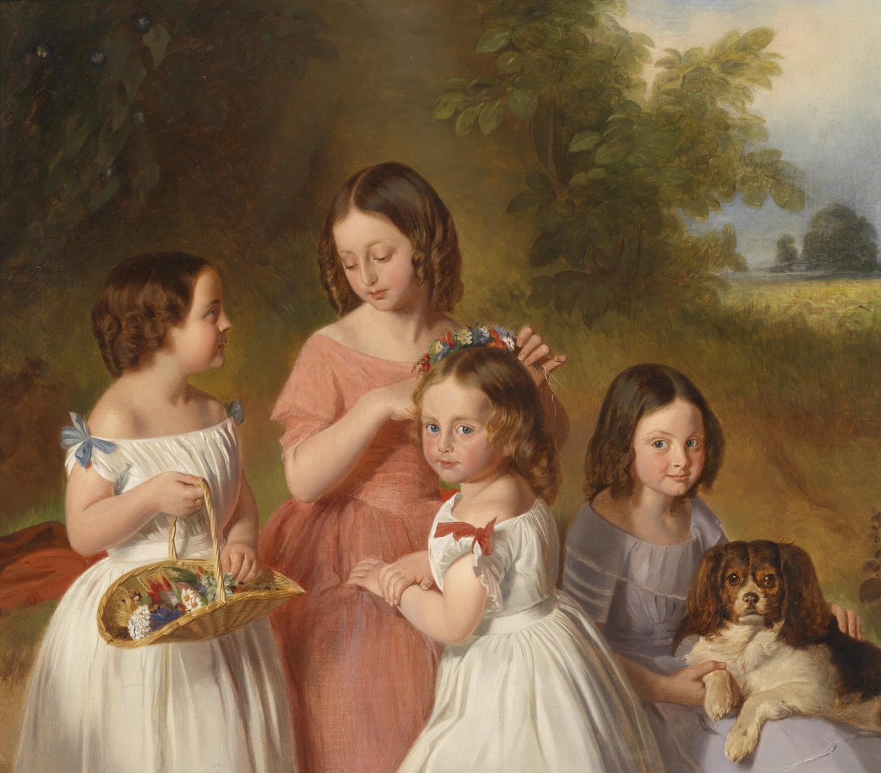 bracia i siostry autorstwa Johann Friedrich Dietler