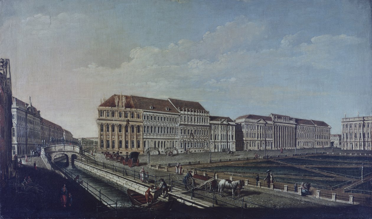 Poczta w Poczdamie, 1784 autorstwa Johann Friedrich Meyer