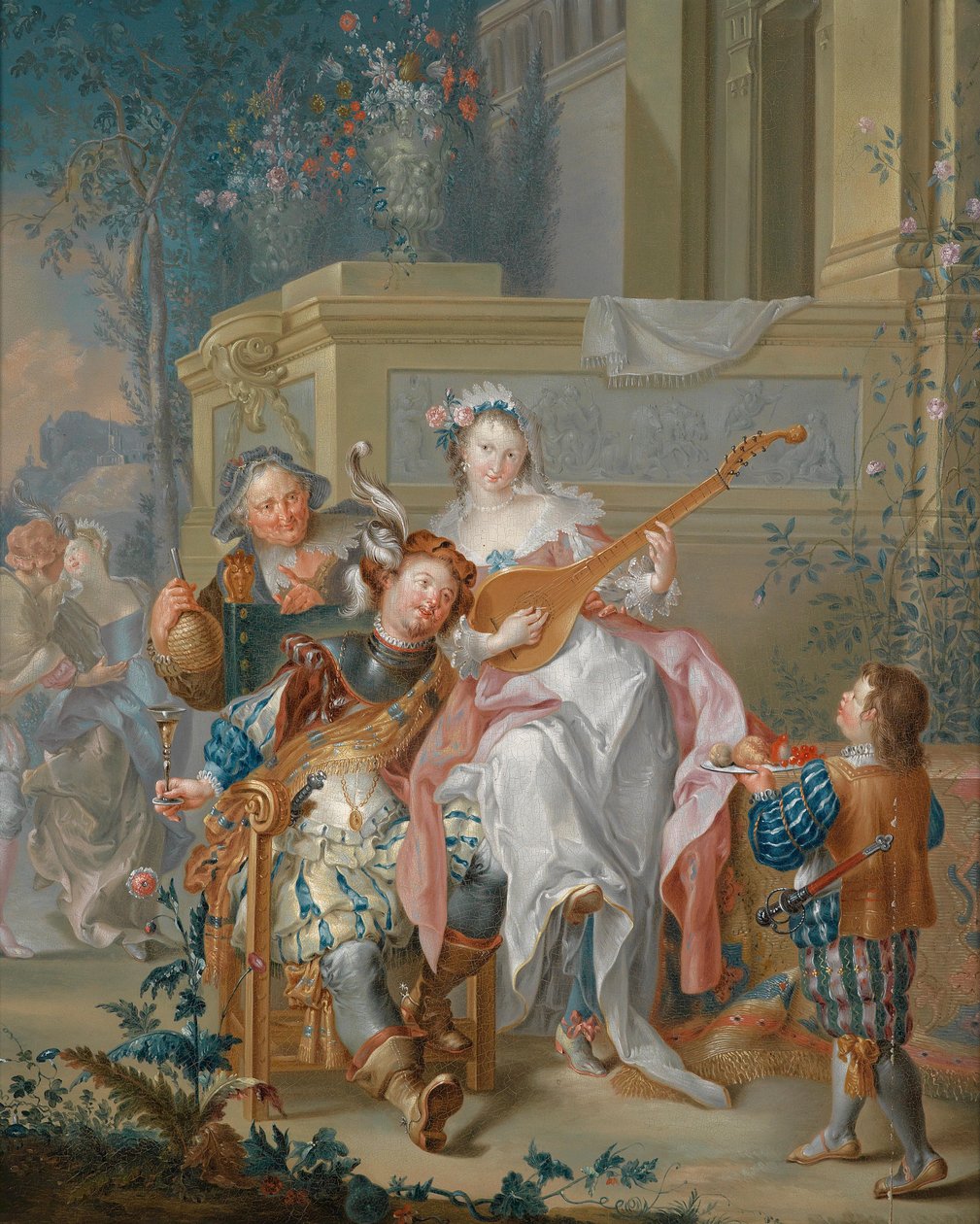 Plenerowe towarzystwo muzyczne autorstwa Johann Georg Platzer