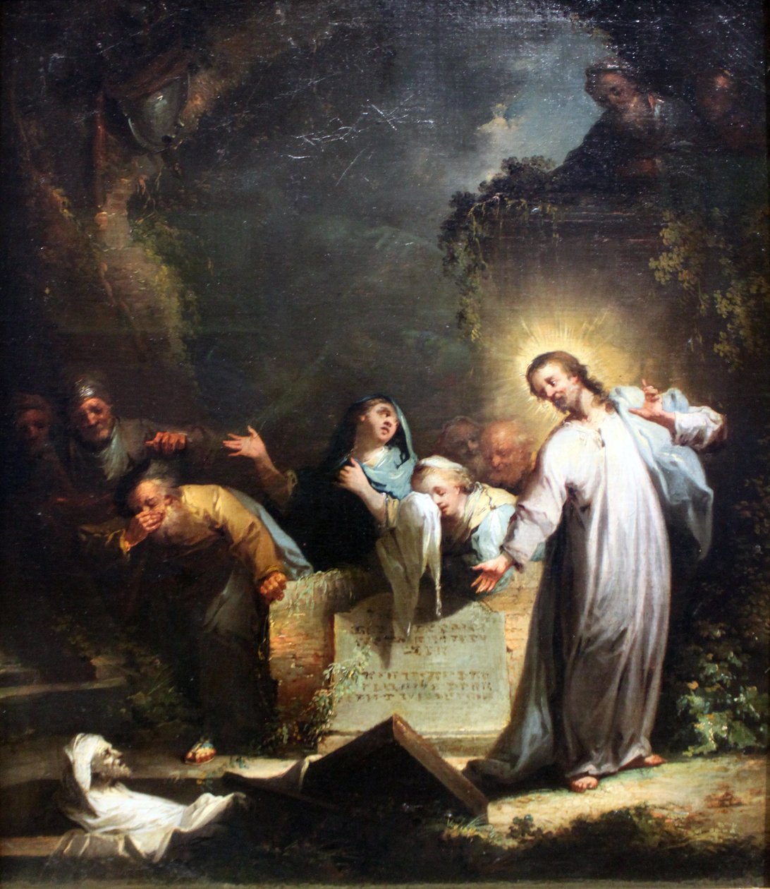 Wskrzeszenie Łazarza autorstwa Johann Georg Trautmann