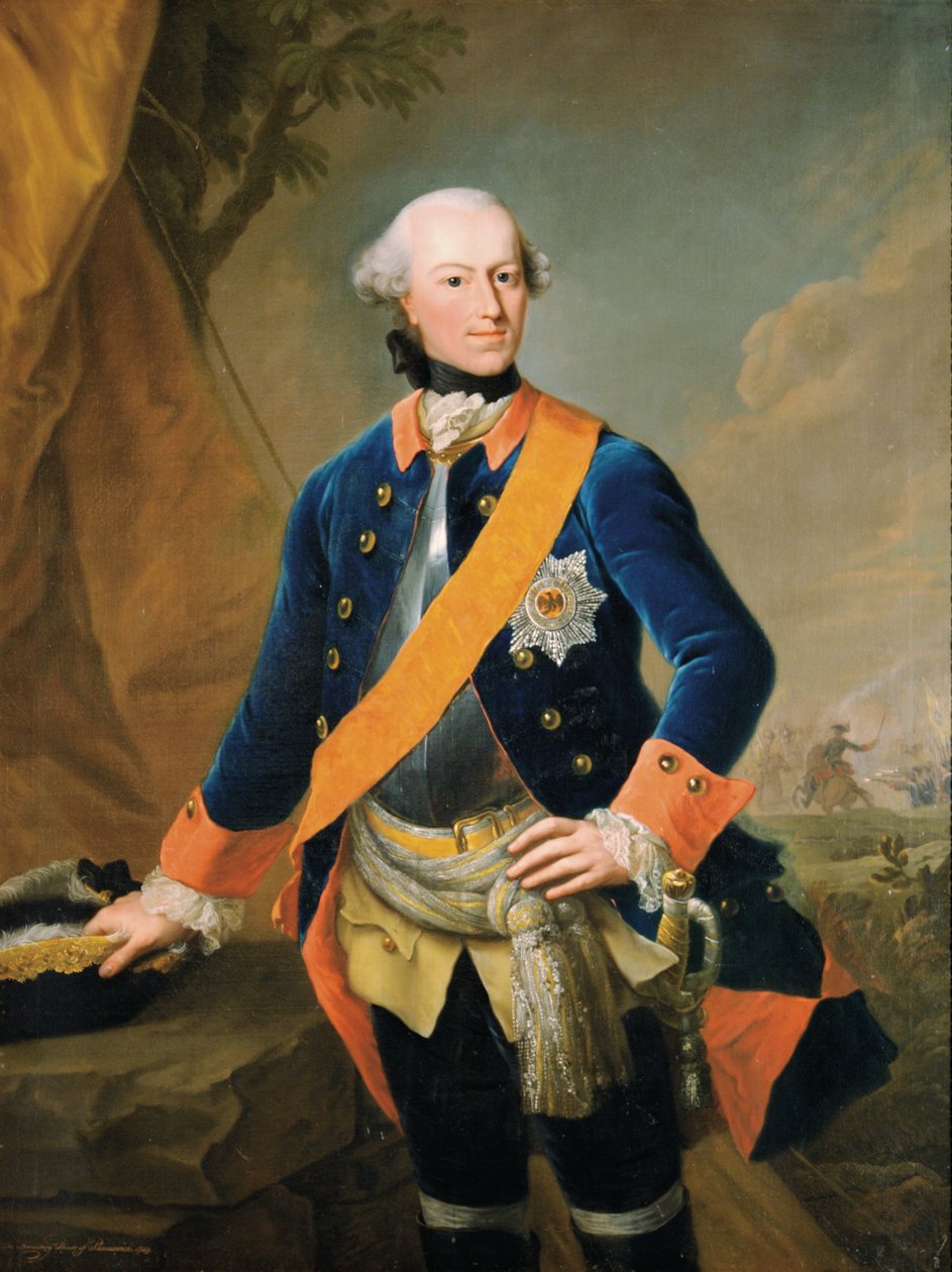 Fryderyk, hrabia Schaumburg-Lippe-Buckeburg, 1759 autorstwa Johann Georg Ziesenis