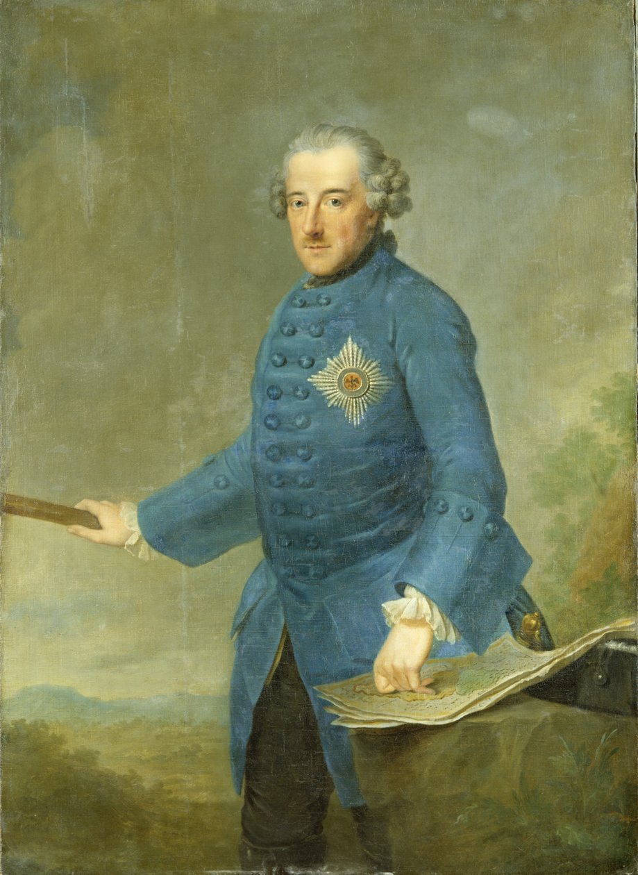 Fryderyk II Wielki Pruski, ok. 1770 autorstwa Johann Georg Ziesenis