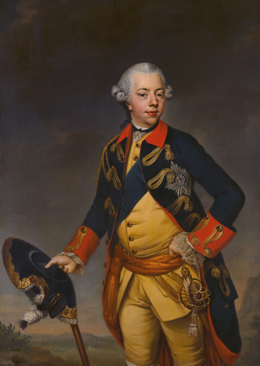 Portret właściciela stada Willema V (1748-1806) autorstwa Johann Georg Ziesenis