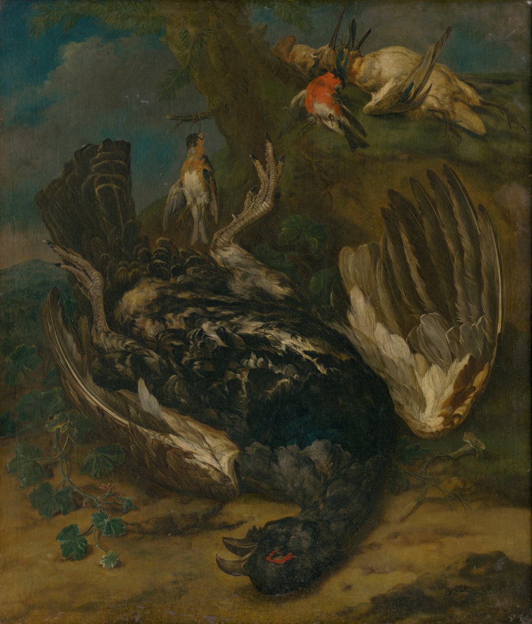 Martwa natura z głuchym mężczyzną autorstwa Johann Georg de Hamilton  
