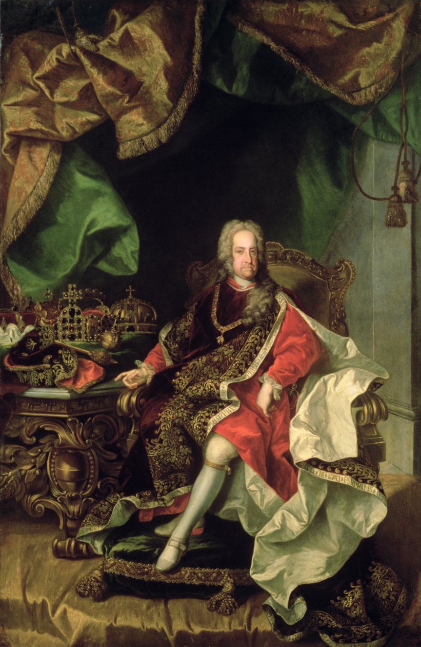 Cesarz Karol VI (1685-1740), ok. 1730, autorstwa Johann Gottfried Auerbach