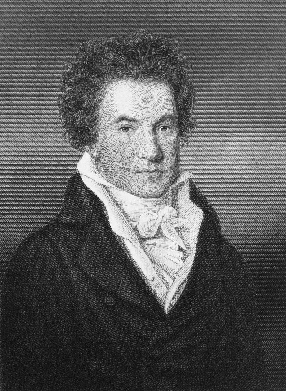Portret Ludwiga van Beethovena (1770-1827) autorstwa Johann Gottfried Scheffner