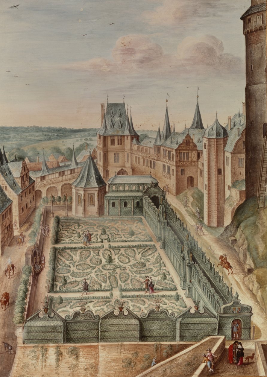 Ogród, 1660 autorstwa Johann Jakob Walther