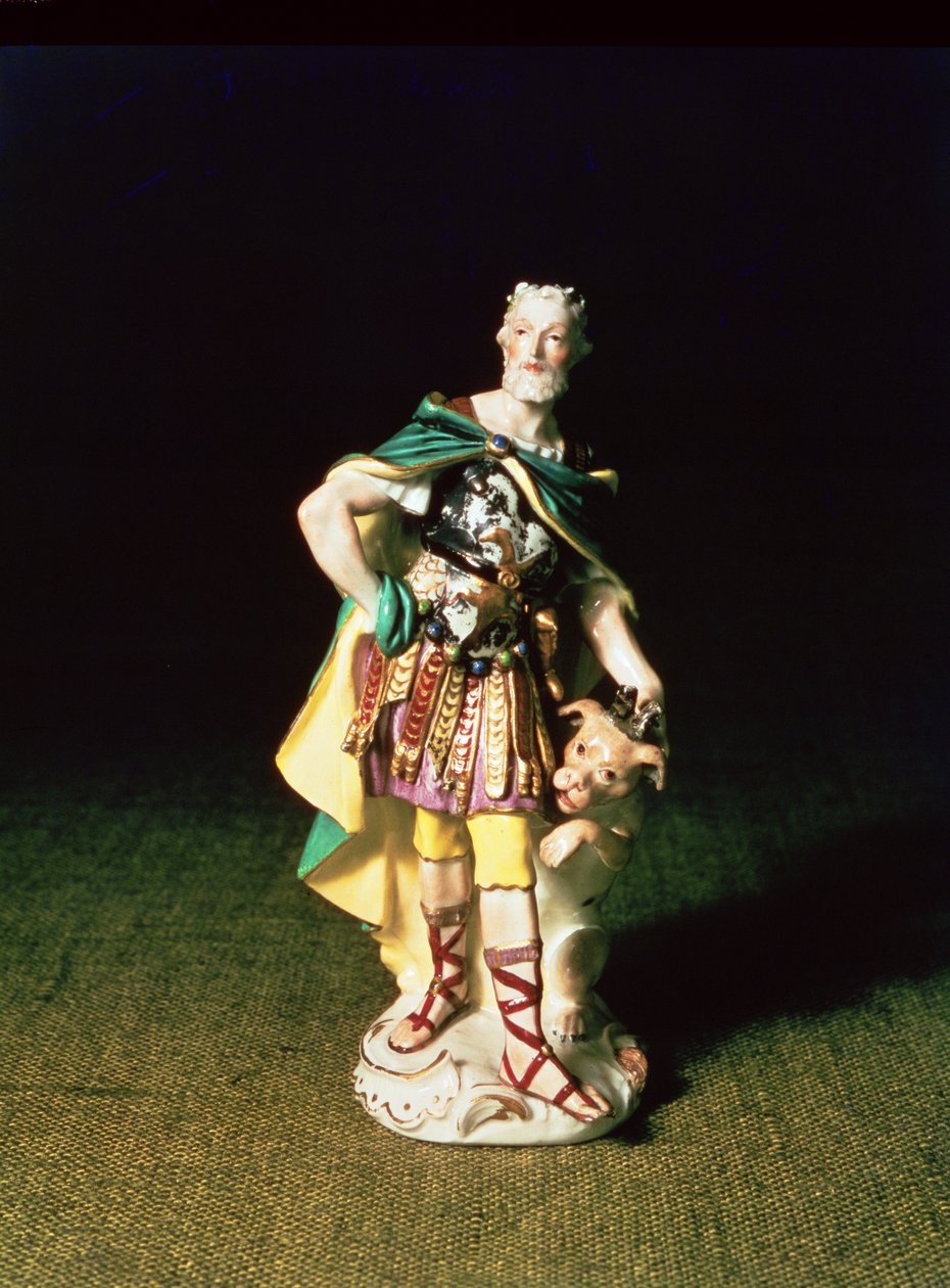 Miśnia figura Juliusza Cezara z serii "Czterej monarchowie", ok. 1750 (porcelana) autorstwa Johann Joachim Kaendler