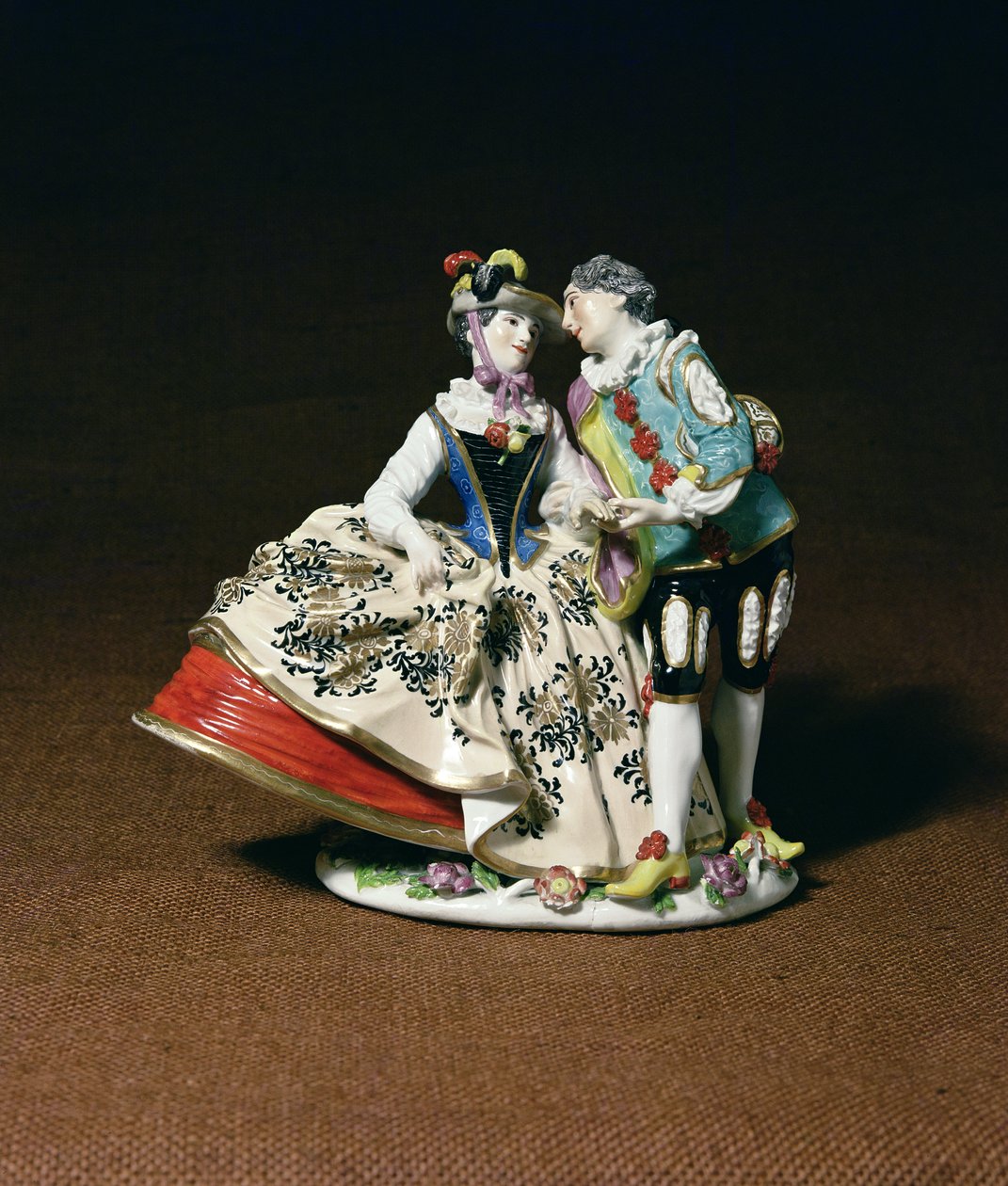 Hiszpańscy kochankowie, grupa miśnieńska, ok. 1741 r. autorstwa Johann Joachim Kaendler