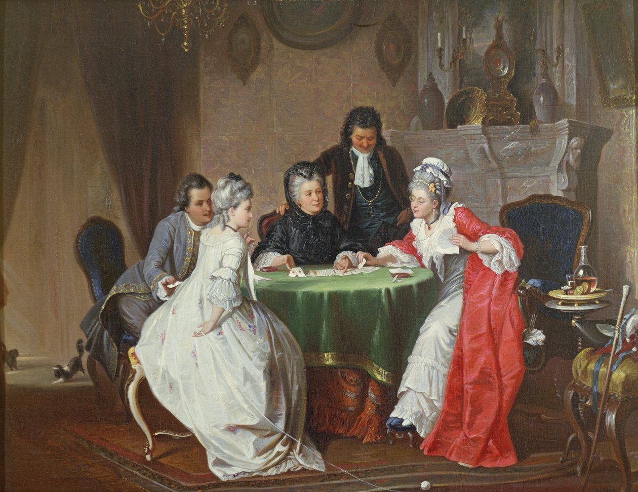 Gra karciana autorstwa Johann Joseph Geisser