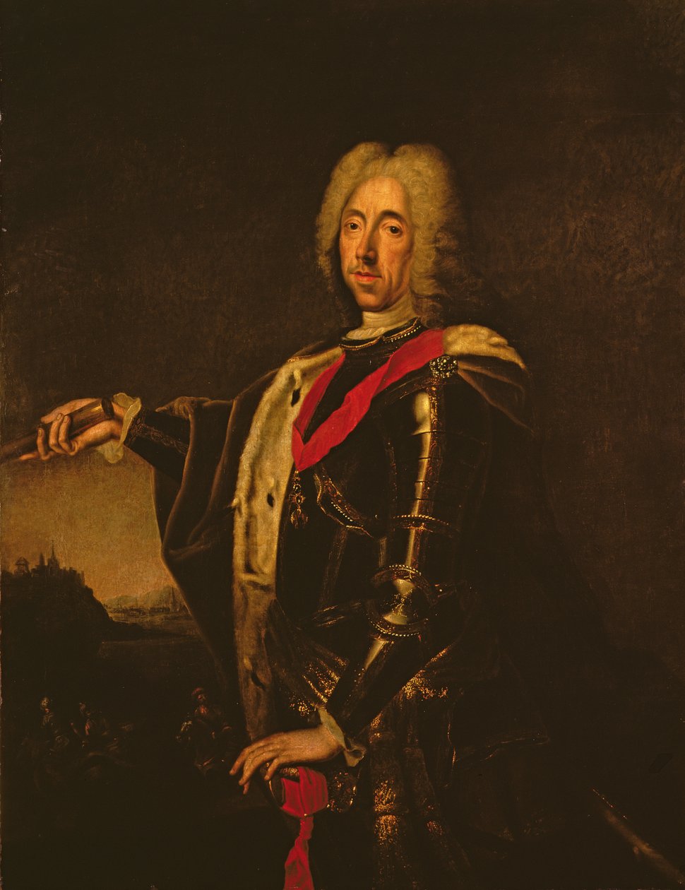 Portret księcia Eugeniusza Sabaudzkiego, lata 30. XVIII w. autorstwa Johann Kupetzky