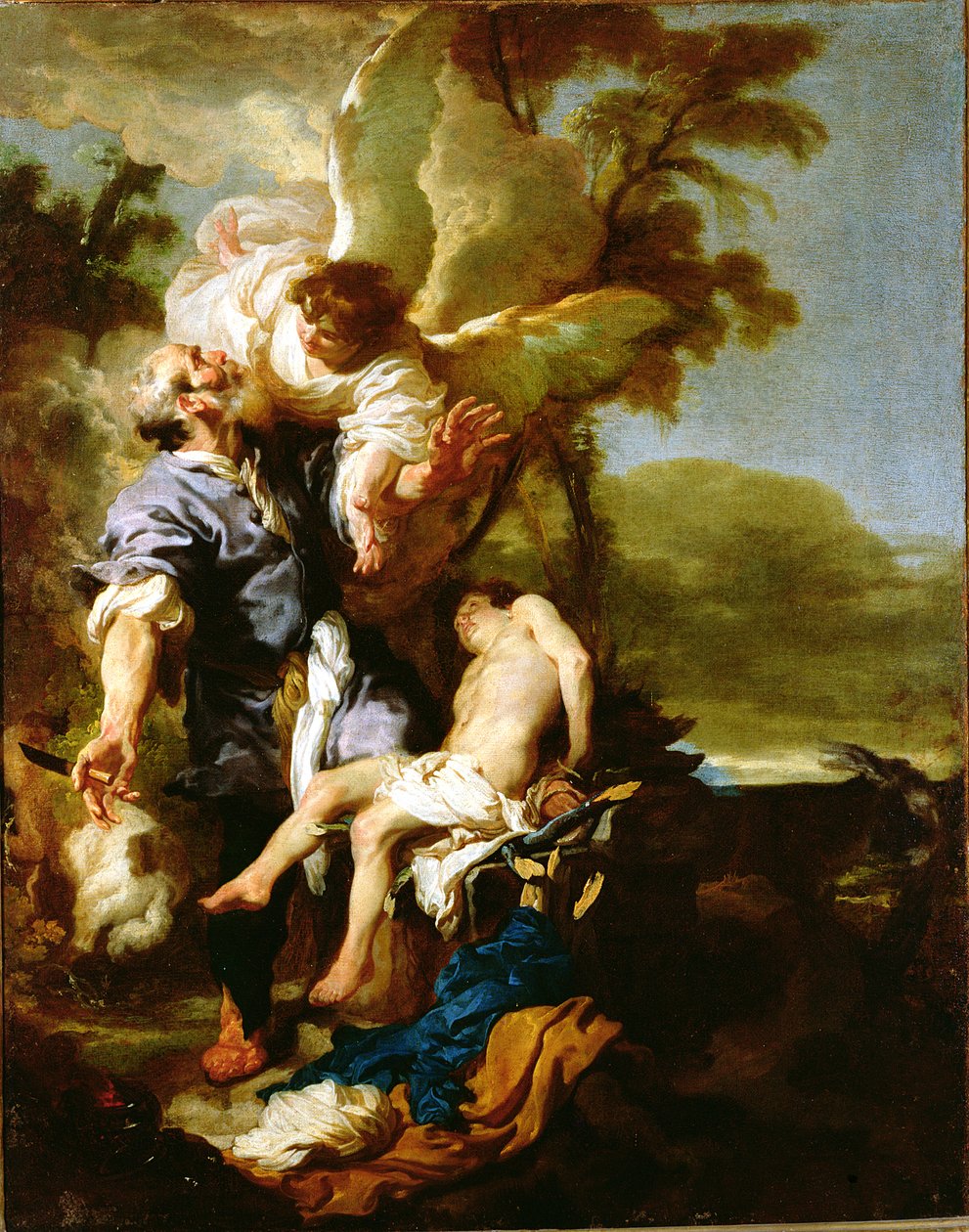 Ofiara Izaaka, 1625-26 autorstwa Johann Liss or Lis or von Lys