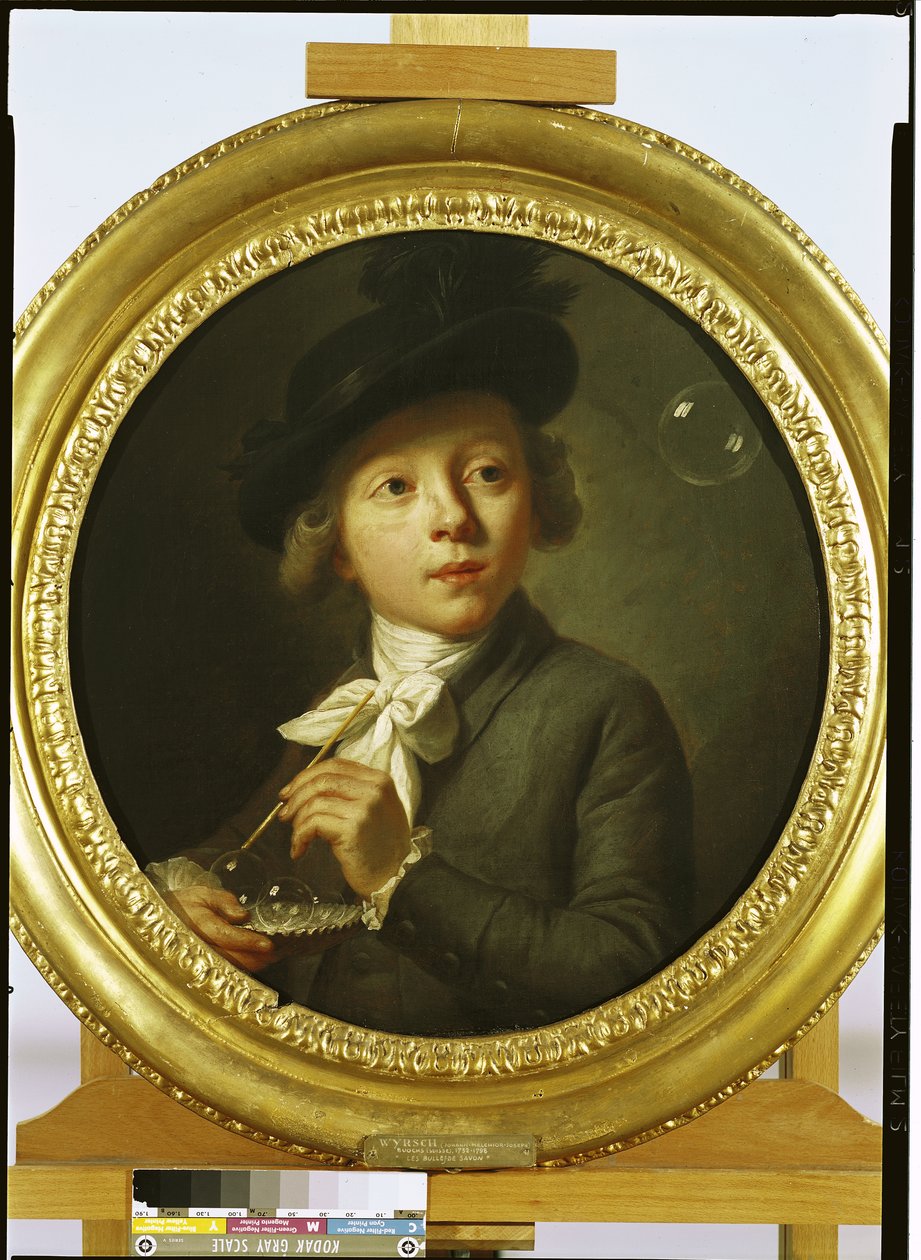 Bańki mydlane, 1784 autorstwa Johann Melchior Joseph Wyrsch or Wursch