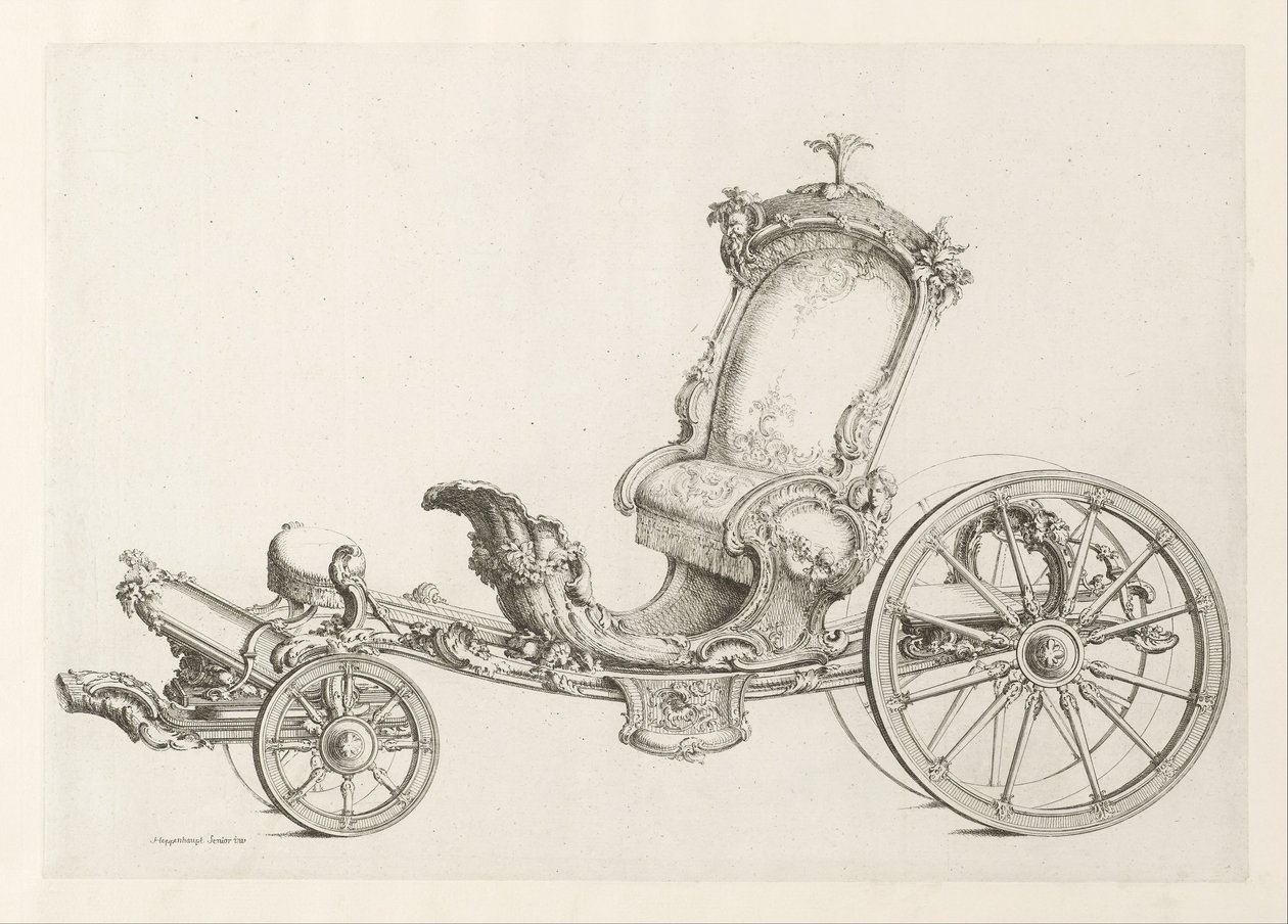 Projekt dla kabrioletu autorstwa Johann Michael Hoppenhaupt