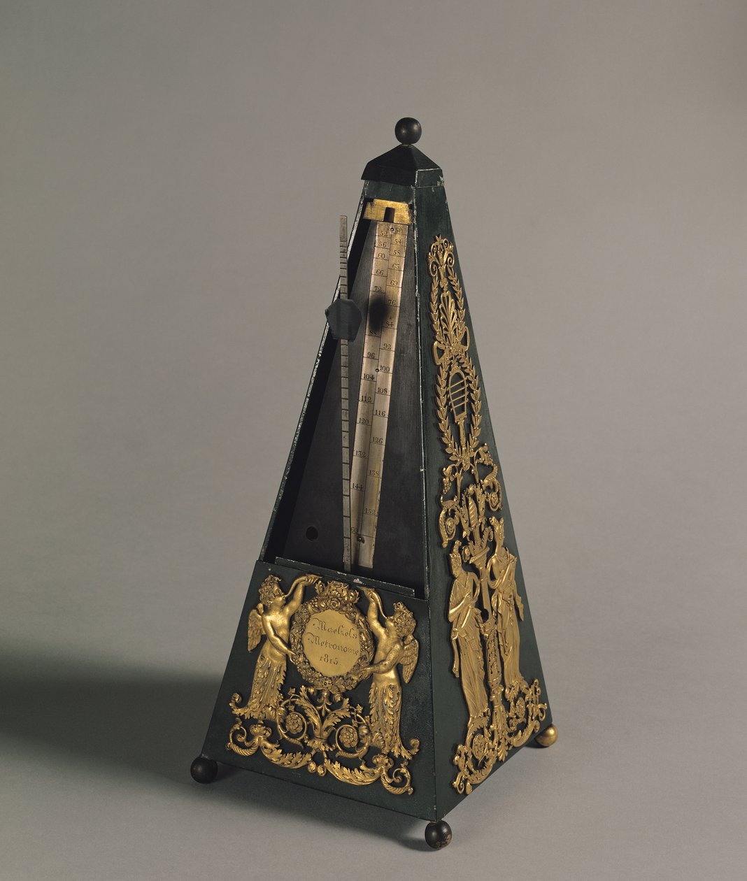 Metronom piramidalny, 1815 (malowane żelazo i złocony brąz) autorstwa Johann Nepomuk Maelzel or Malzel