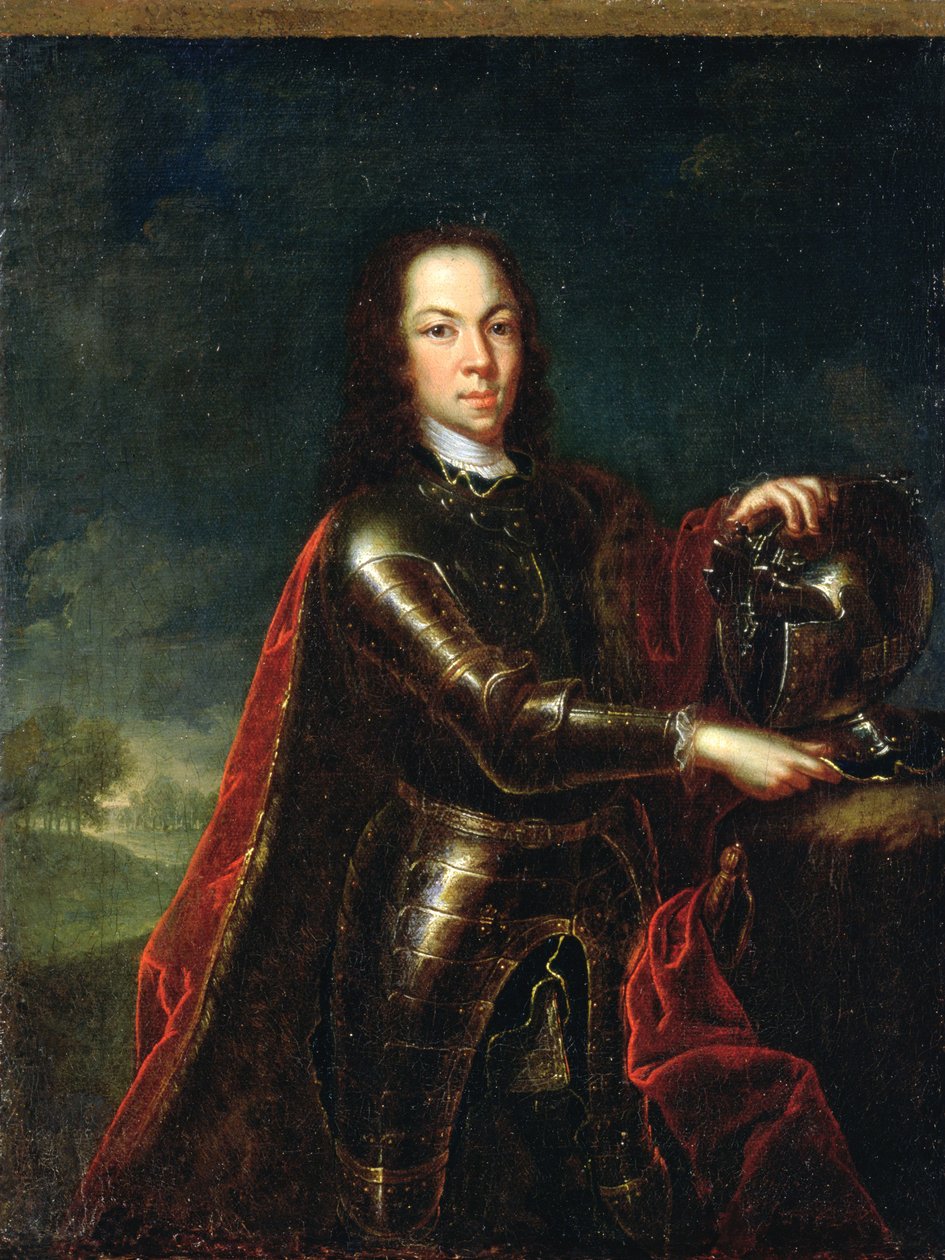Portret carewicza Aleksieja Pietrowicza z Rosji (1690-1718), 1728 (patrz 347496 dla pary) autorstwa Johann Paul Luedden