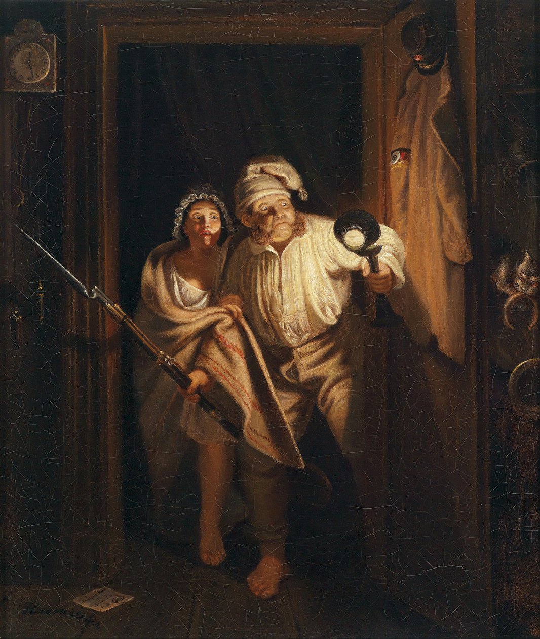 Zakłócony sen w nocy autorstwa Johann Peter Hasenclever